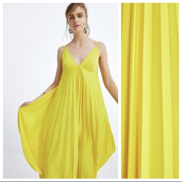 Zara Dresses Zara Yellow Slip Dress Poshmark